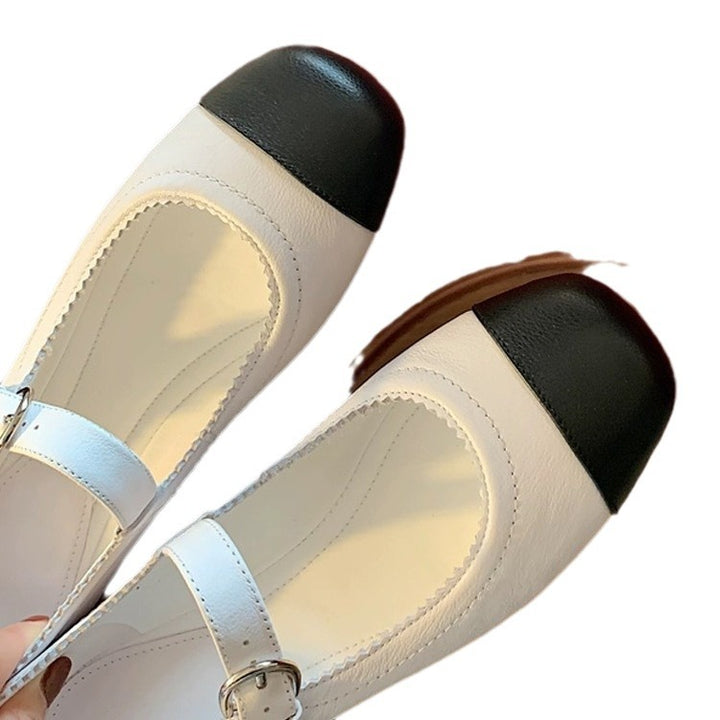 Damen elegante Mary Jane Schuhe mit modischen Riemchen und glänzenden Details Drune