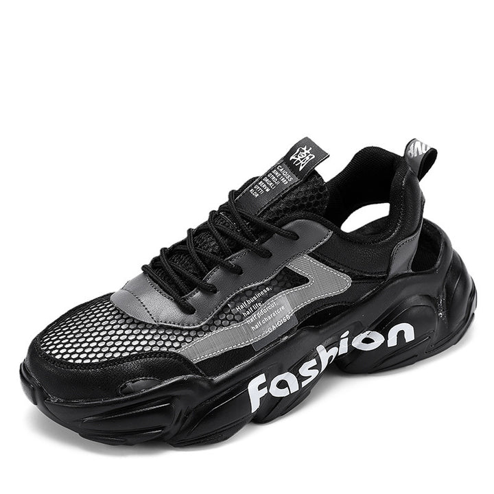 Unisex Voluminöse Chunky-Sneaker mit atmungsaktivem Mesh und profilierter Plateausohle Drune