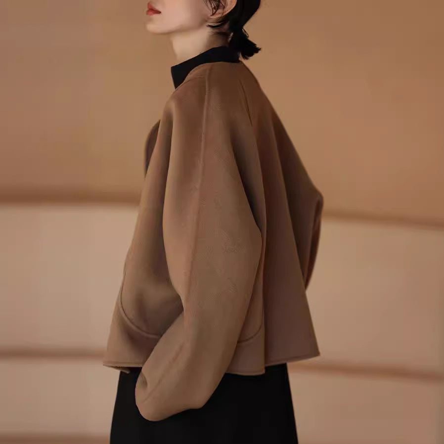 Damen Elegante und gemütliche Jacke mit asymmetrischem Schnitt Drune