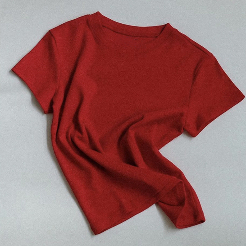 Damen lässiges T-Shirt mit modernem Schnitt Drune