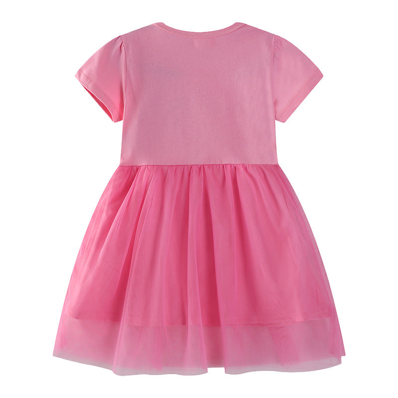 Mädchen Tüllkleid mit Einhornapplikation Drune