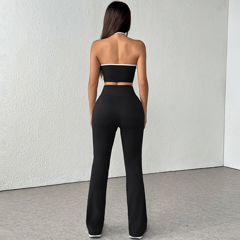 Damen Sportliches Zweiteiliges Set aus atmungsaktiven Materialien und figurbetontem Schnitt Drune