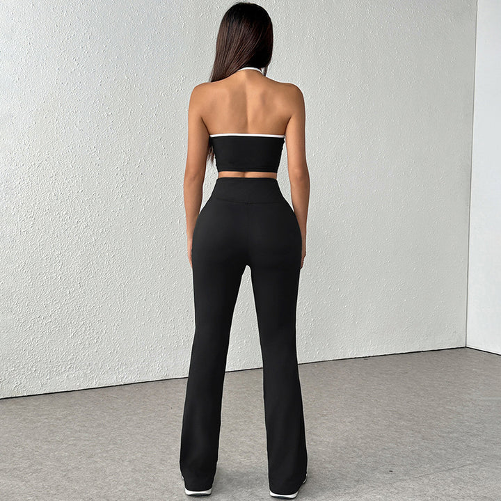 Damen Sportliches Zweiteiliges Set aus atmungsaktiven Materialien und figurbetontem Schnitt Drune