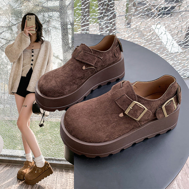 Damen Clogs mit modischem Schnallen-Design und gepolsterter Sohle Drune