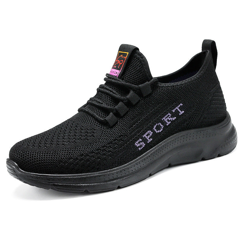Damen Atmungsaktive Sport-Sneakers mit elastischem Obermaterial und dämpfendem Fußbett Drune