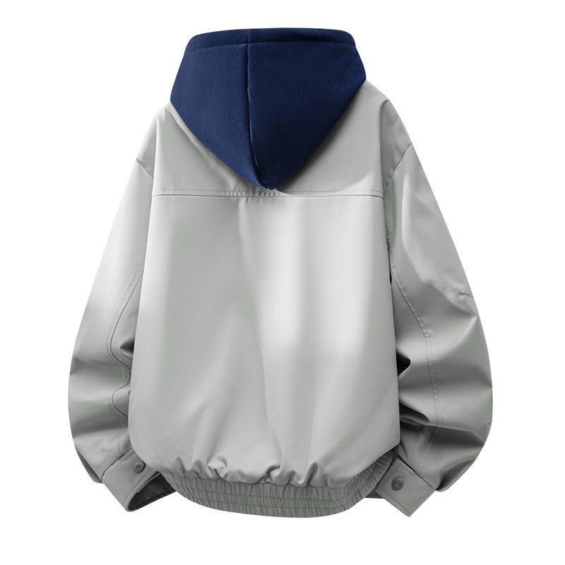 Herren Lässige Hybrid-Jacke mit integriertem Kapuzenlayer und elastischem Saum Drune