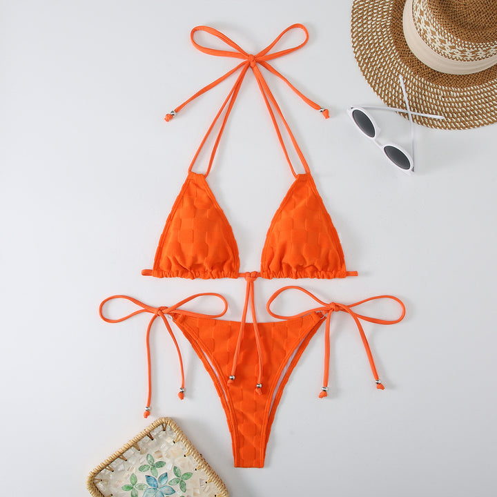 Damen Triangel-Bikini mit raffinierten Bindebändern Drune
