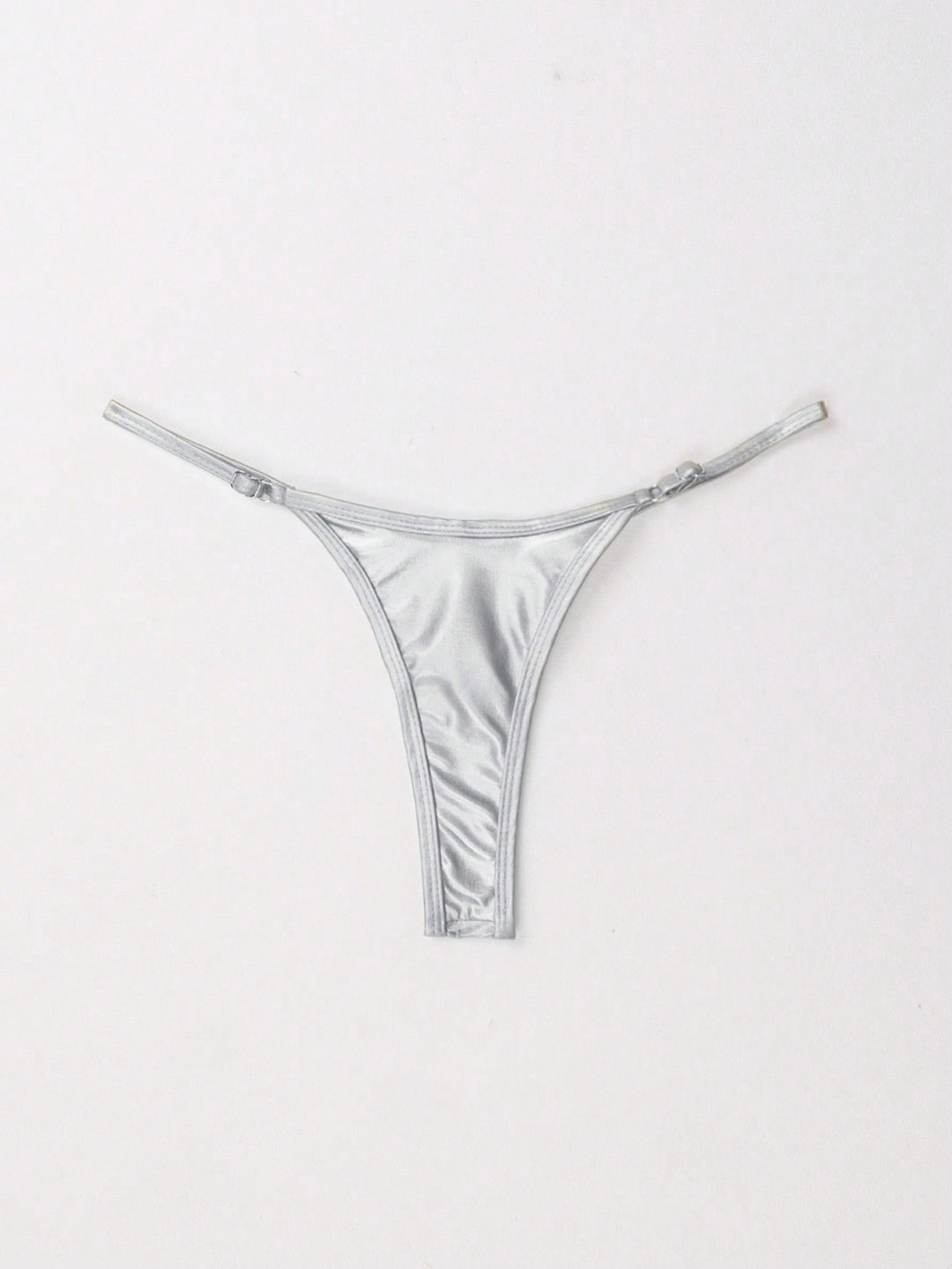 Damen Hochwertiger Metallic-String-Tanga mit verstellbaren Trägern Drune