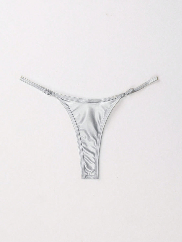 Damen Minimalistischer Spitzenstring Drune