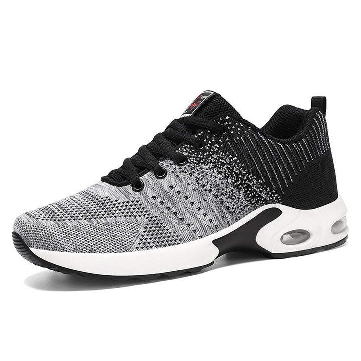 Herren nan atmungsaktive leichte Strick-Sneaker mit Luftkissen und rutschfester Laufsohle Drune