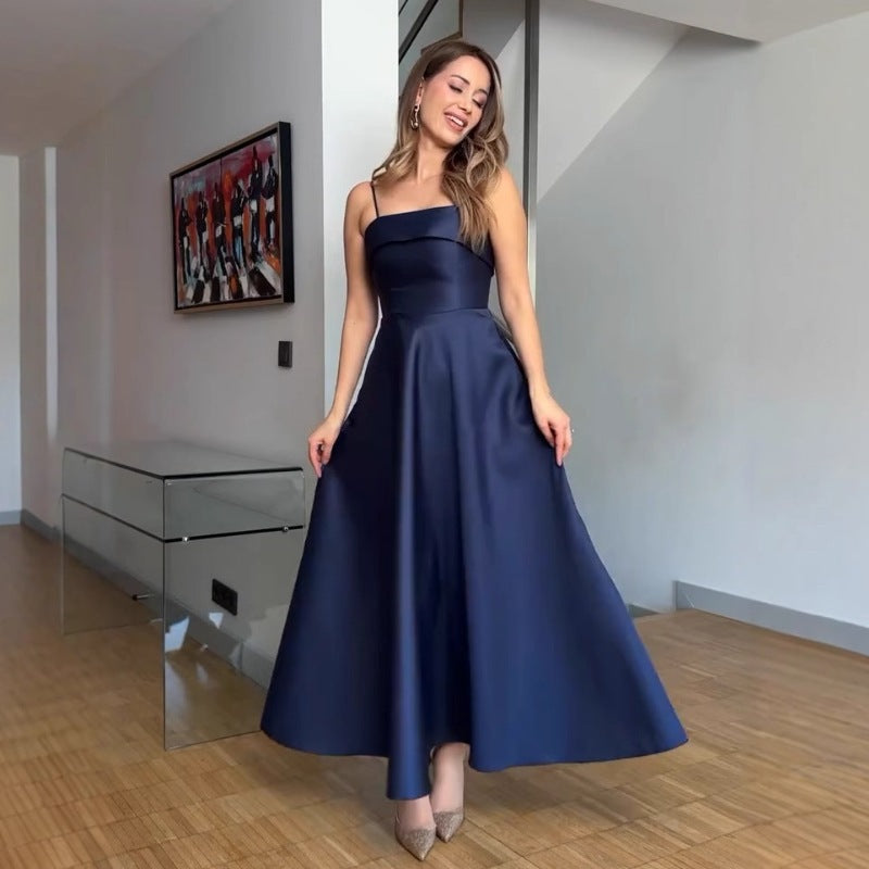 Damen Elegantes Abendkleid mit schulterfreiem Design und voluminösem Rock Drune