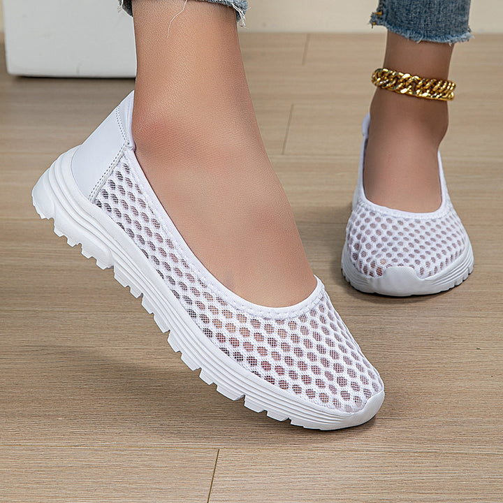 Damen Atmungsaktive Ballerinas mit rutschfester Sohle Drune
