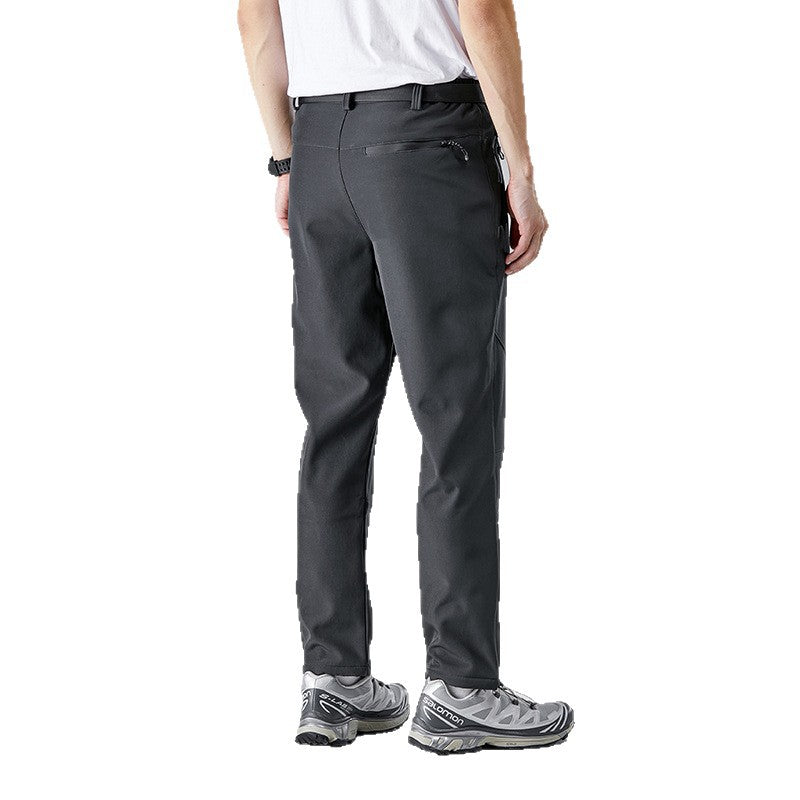 Herren Softshell-Trekkinghose mit ergonomischen Knien, elastischem Bund und Reißverschlusstaschen Drune