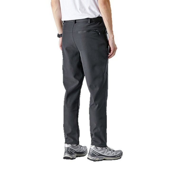 Herren Softshell-Trekkinghose mit ergonomischen Knien, elastischem Bund und Reißverschlusstaschen Drune