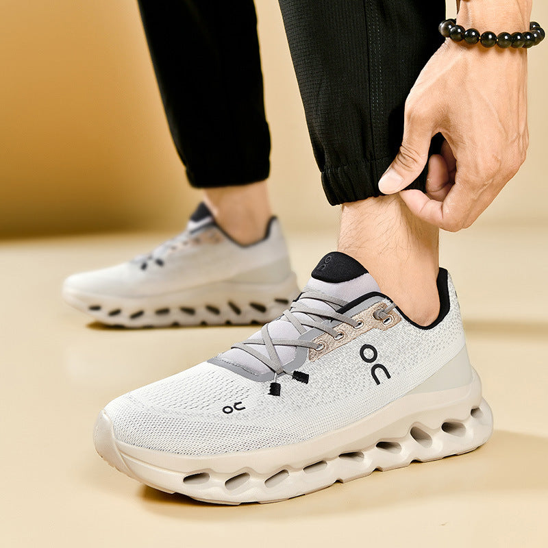 Unisex leichte Performance-Laufschuhe mit Hohlkammer-Zwischensohle und nahtlosem Strickoberteil Drune