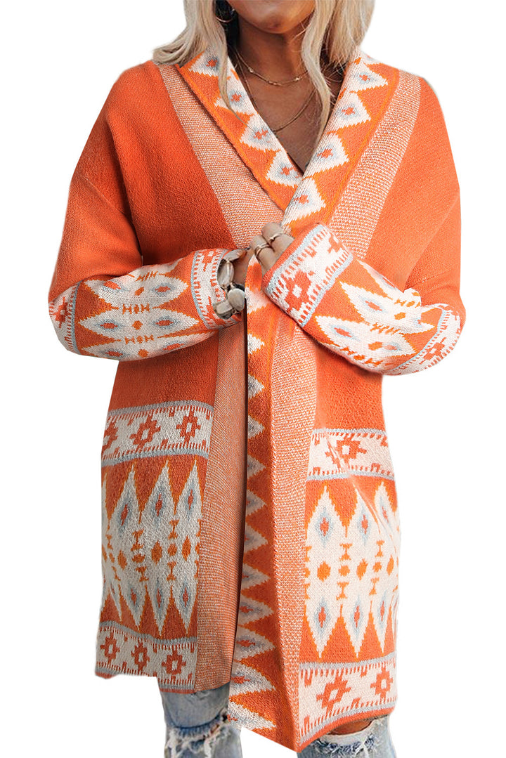 Damen Cardigan mit kunstvollem Muster und weichem Material Drune