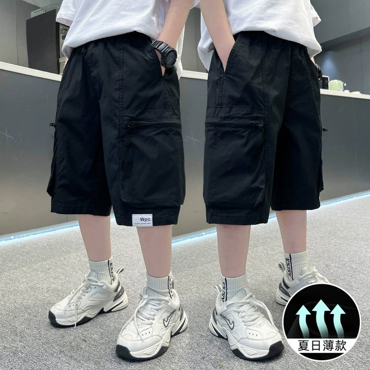 Unisex lässige Cargo-Shorts mit großen Taschen Drune