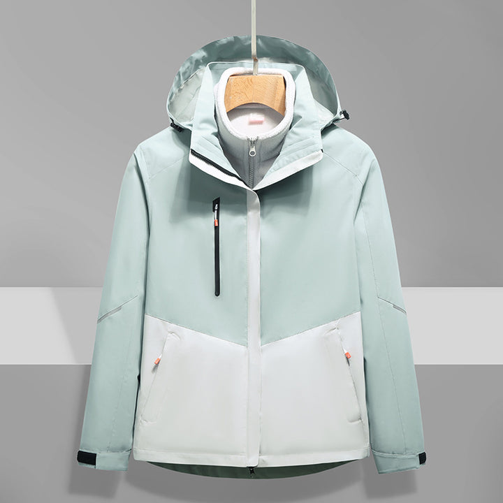Herren Softshell-Outdoorjacke mit Kapuze, wind- und wasserdicht Drune