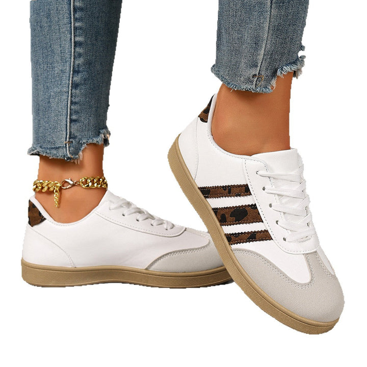 Damen Sneakers im trendigen Design mit Leopardenmuster und komfortablem Fußbett Drune