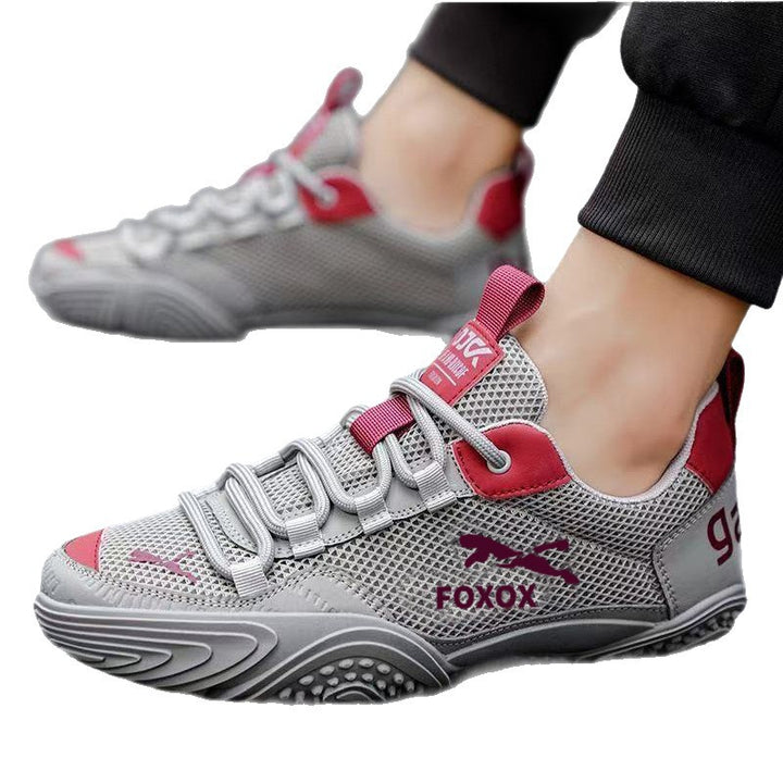 Herren Atmungsaktiver Mesh-Trail-Sneaker mit verstärkter Profilsohle und gepolstertem Komfortschaft Drune
