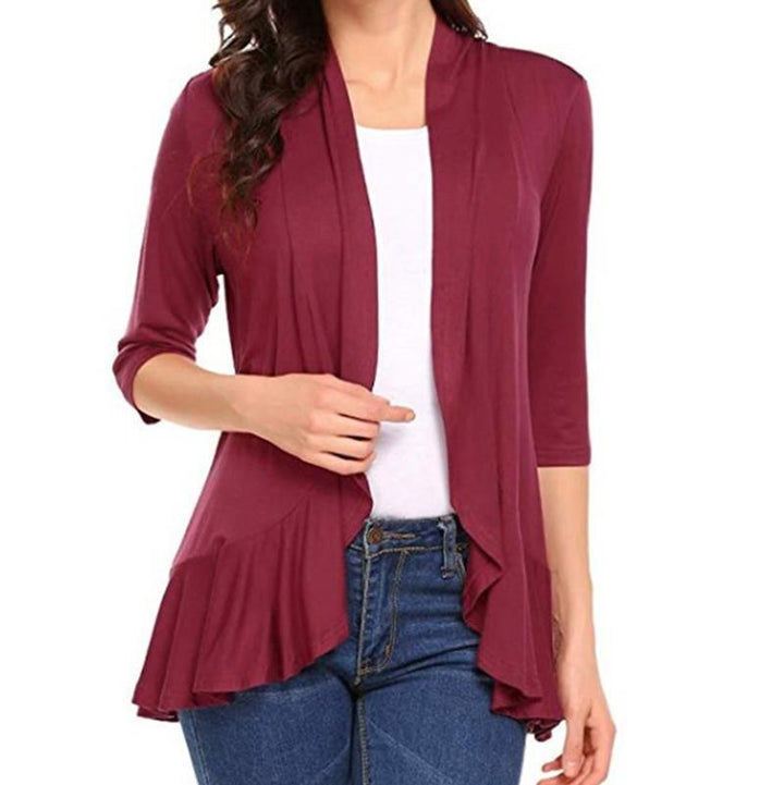 Damen Leichte Strickjacke mit asymmetrischem Saum Drune