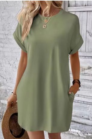 Damen Freizeitkleid mit praktischen Taschen und lässigem Schnitt Drune