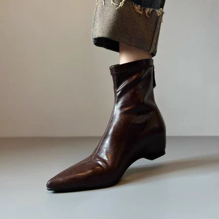 Damen Elegante spitze Stiefeletten Drune