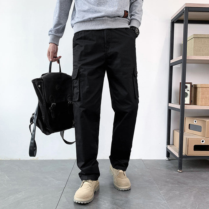 Herren Straight-Fit Cargohose mit Mehrfachtaschen und legerer Passform Drune