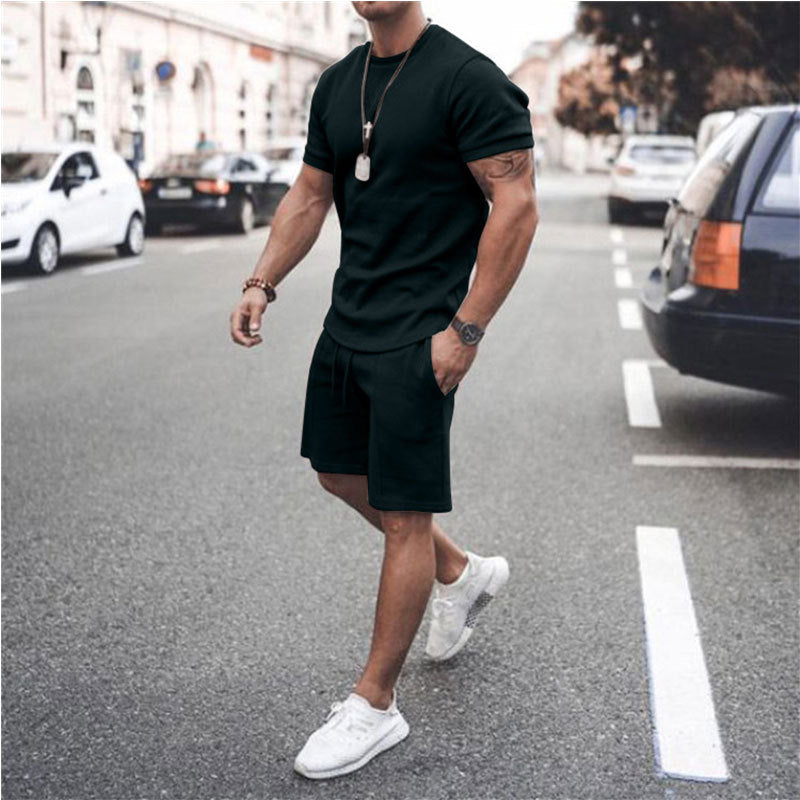 Herren sportliches Kurzarm-Set aus atmungsaktivem Material Drune