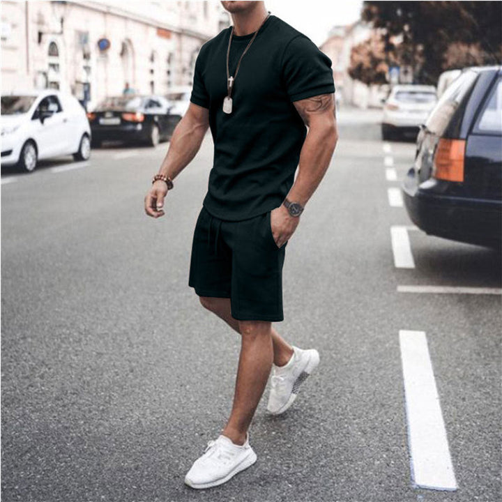Herren sportliches Kurzarm-Set aus atmungsaktivem Material Drune