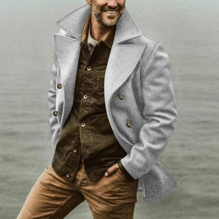 Herren Wollmantel mit Elegantem Schnitt & Peacoat-Design | Drune
