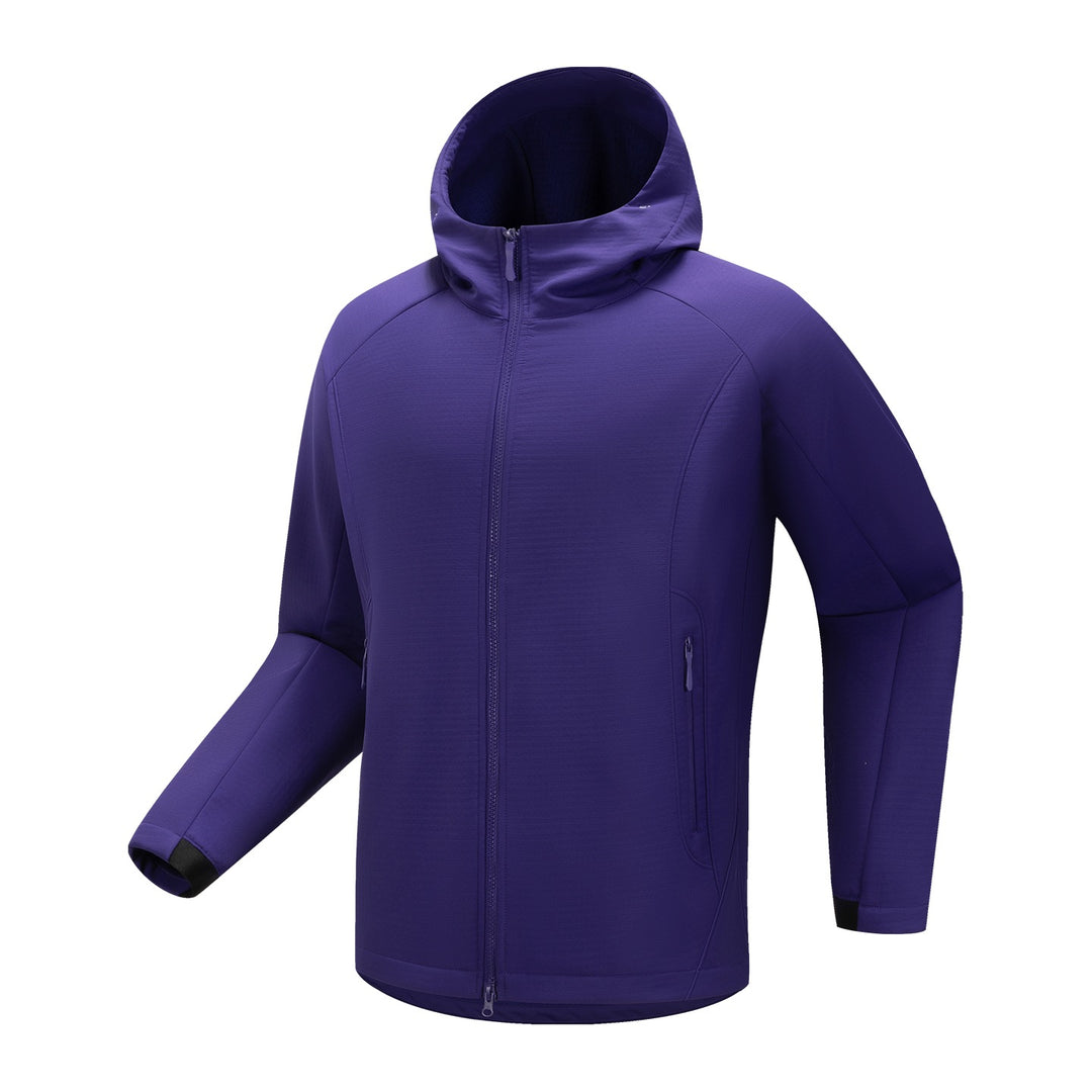 Herren Softshell-Funktionsjacke mit Wattierung, Kapuze & Zwei-Wege-Reißverschluss Drune