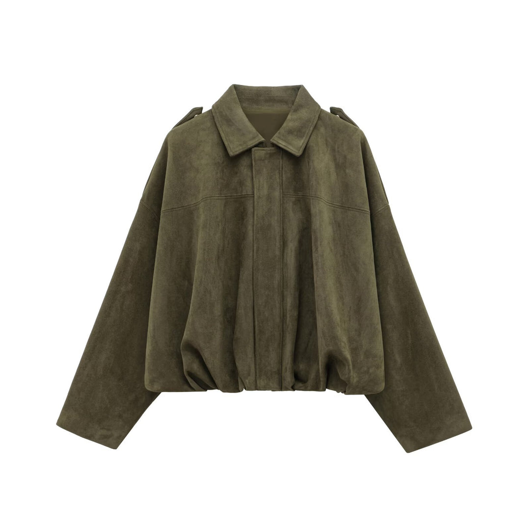 Damen modische Jacke mit voluminösen Ärmeln und elegantem Schnitt Drune