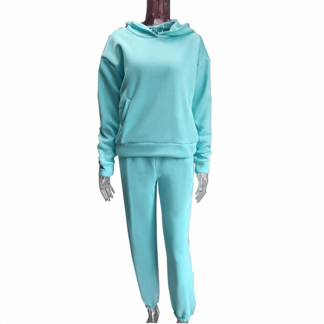 Damen Oversized Hoodie und Jogginghose Set Drune