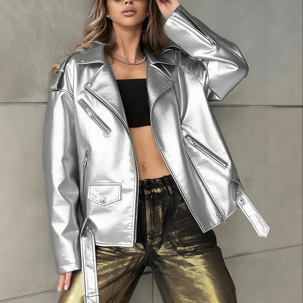 Drune | Oversized Lederjacke für Frauen