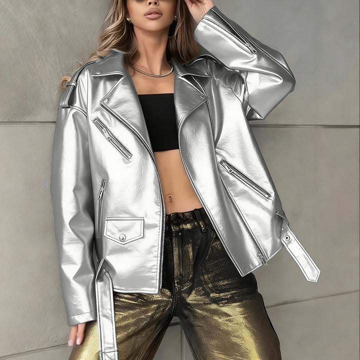Drune | Oversized Lederjacke für Frauen
