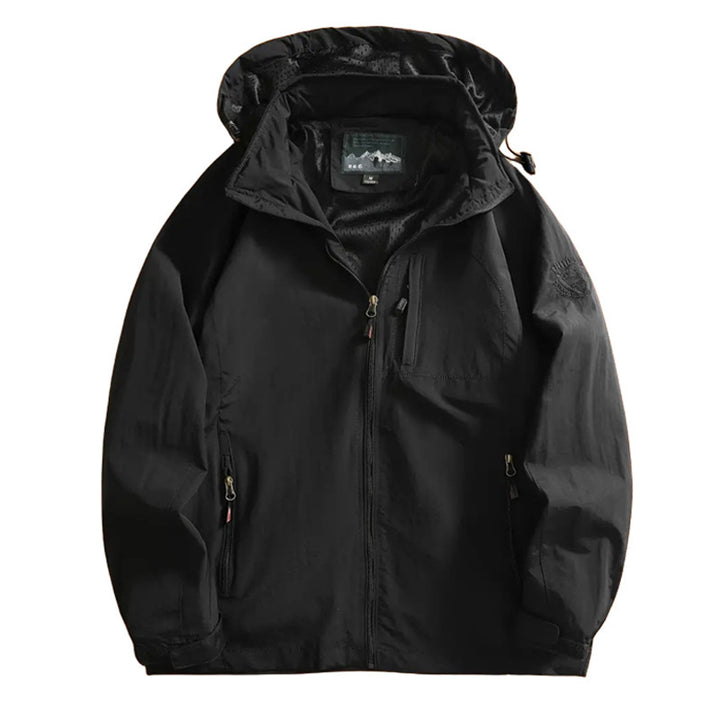 Herren nan leichte Outdoorjacke Windbreaker mit wasserabweisender Beschichtung und atmungsaktivem Meshfutter Drune