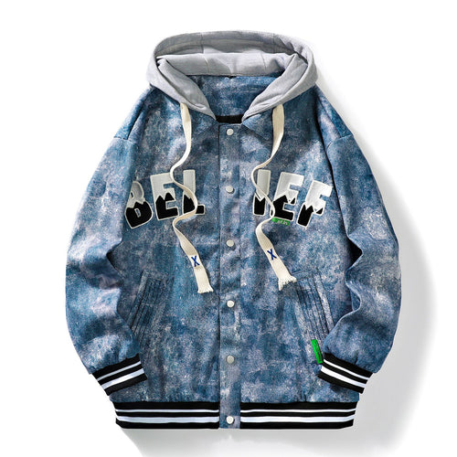 Herren Urbane Freizeitjacke mit Kapuze Drune