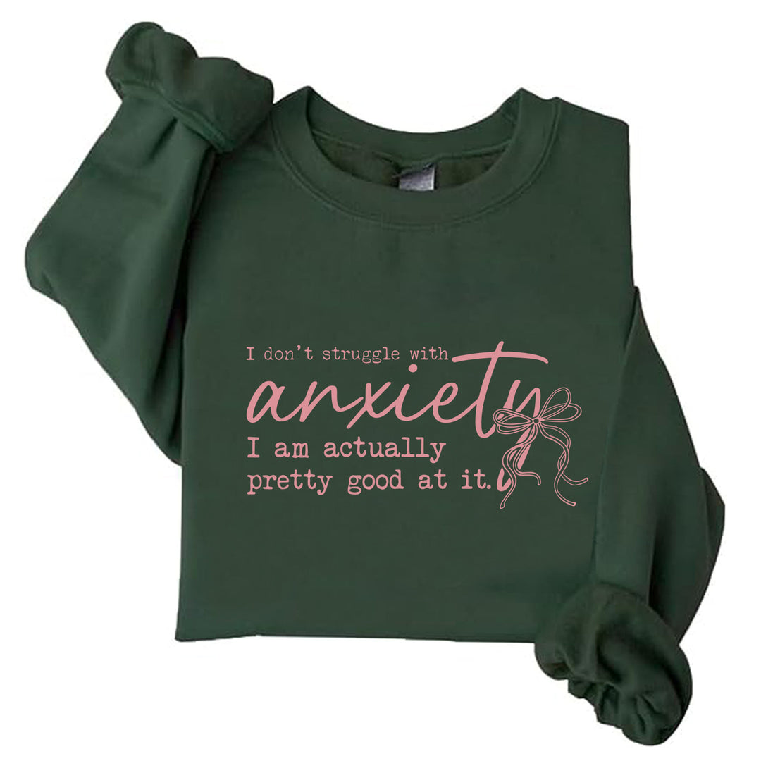 Damen Sweatshirt mit motivierender Botschaft und kreativem Design Drune
