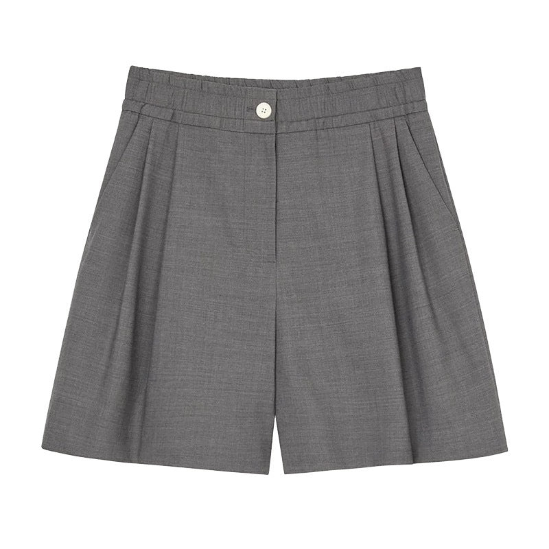 Damen elegante Hotpants mit hohen Bund und praktischen Taschen Drune