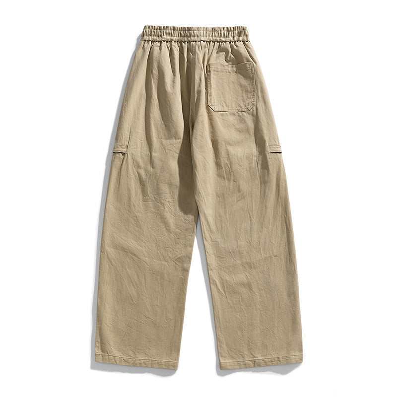 Herren Weite Cargo-Jogginghose im Baggy‑Schnitt mit Kordelbund & Mehrfachtaschen Drune