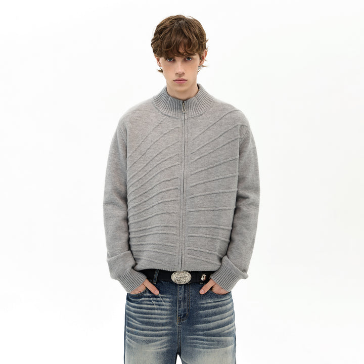 Damen Komfortable Strickjacke mit Knopfleiste Drune