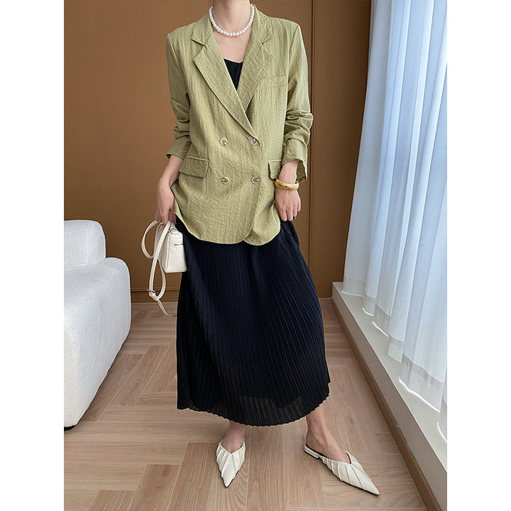 Damen eleganter Blazer mit strukturiertem Gewebe Drune