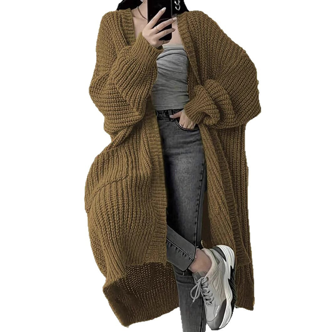 Damen Strickmantel im Oversized-Stil Drune