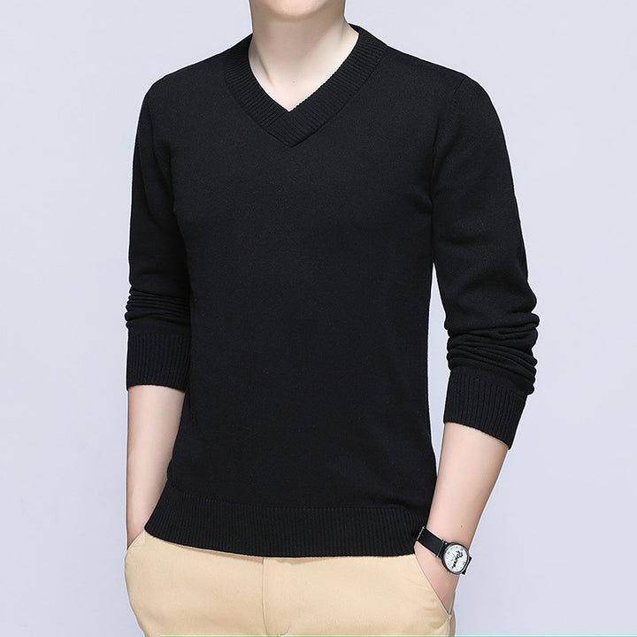 Herren Eleganter V-Ausschnitt Pullover Drune