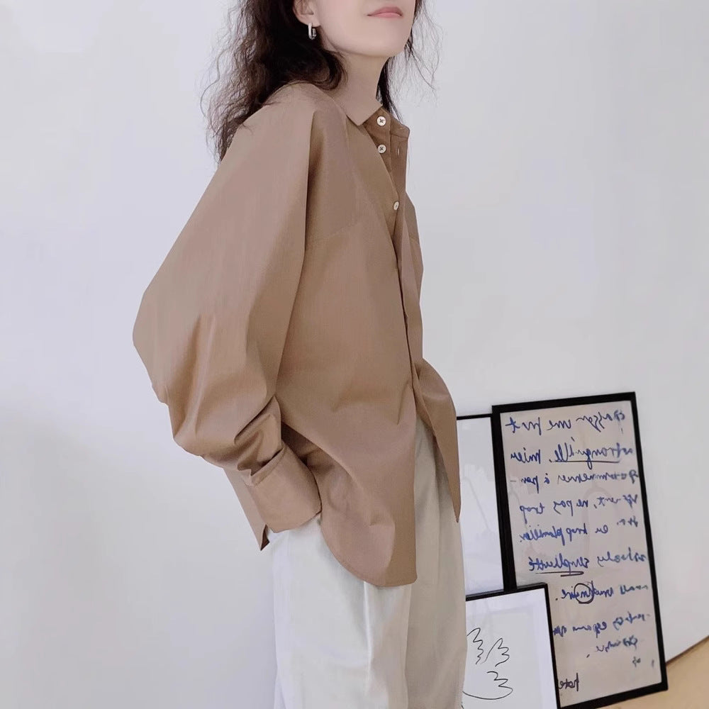 Damen Elegante und lässige Oversized Hemdbluse Drune