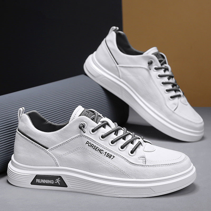 Unisex leichte Canvas-Sneaker mit erhöhtem Plateau-Laufsohle und atmungsaktivem Textiloberteil Drune