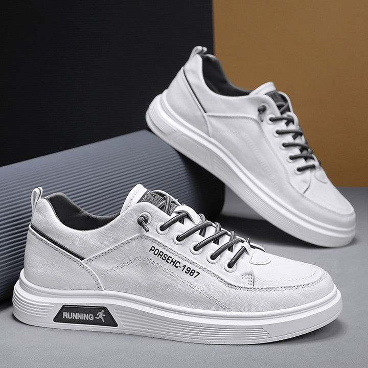 Unisex leichte Canvas-Sneaker mit erhöhtem Plateau-Laufsohle und atmungsaktivem Textiloberteil Drune