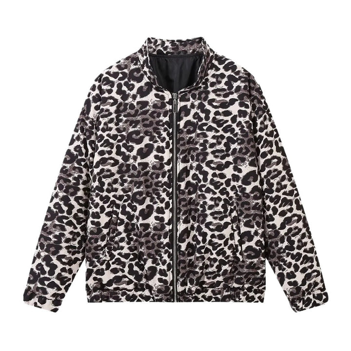 Damen lässige Steppjacke im Leopardenmuster Drune