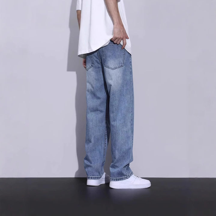 Herren Bequeme Weitgeschnittene Jeans Drune